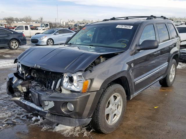 1J4HR582X5C587982 - 2005 JEEP GRAND CHER GRAY photo 2