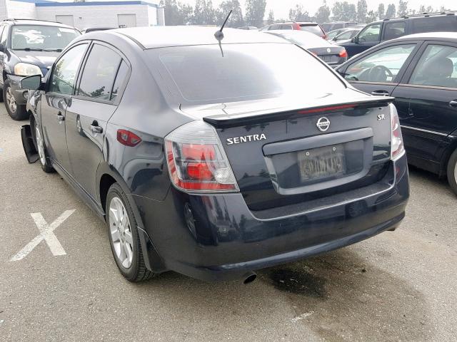 3N1AB6AP4BL617603 - 2011 NISSAN SENTRA 2.0 BLACK photo 3