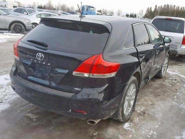 4T3BA3BB4AU013210 - 2010 TOYOTA VENZA BASE BLACK photo 4