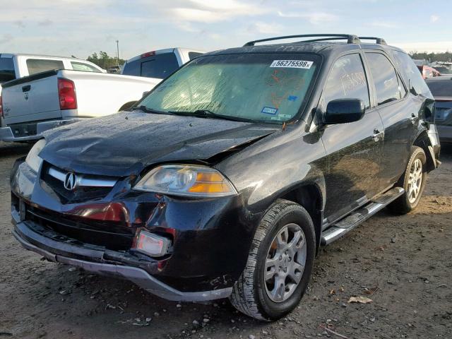 2HNYD188X5H547636 - 2005 ACURA MDX TOURIN BLACK photo 2