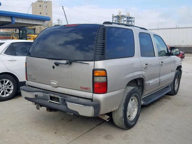 1GKEC13V95R185506 - 2005 GMC YUKON SILVER photo 4