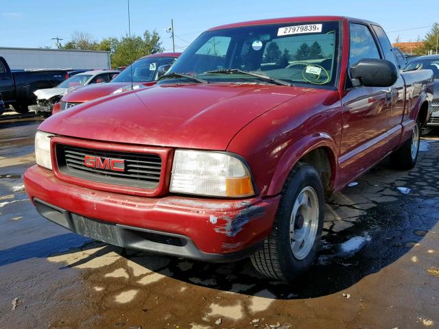 1GTCS1951Y8217601 - 2000 GMC SONOMA RED photo 2