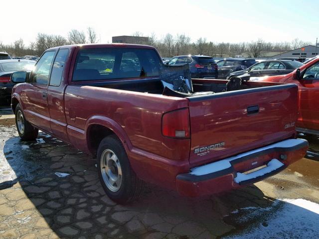 1GTCS1951Y8217601 - 2000 GMC SONOMA RED photo 3