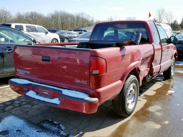 1GTCS1951Y8217601 - 2000 GMC SONOMA RED photo 4