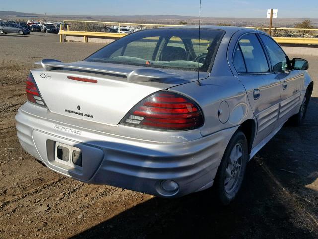 1G2NF52E81M638814 - 2001 PONTIAC GRAND AM S SILVER photo 4