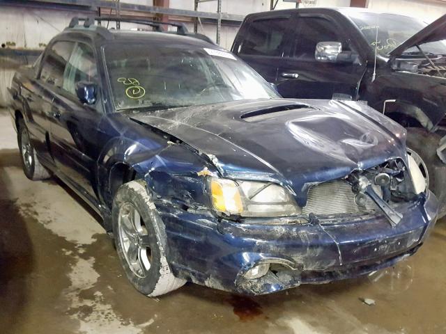 4S4BT63C255102480 - 2005 SUBARU BAJA TURBO BLUE photo 1