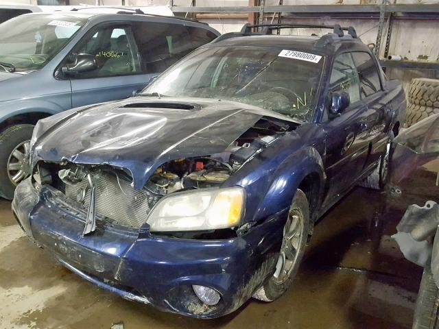 4S4BT63C255102480 - 2005 SUBARU BAJA TURBO BLUE photo 2