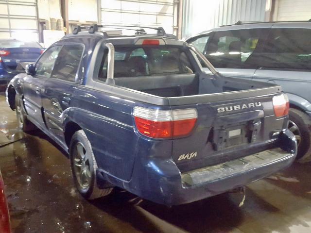 4S4BT63C255102480 - 2005 SUBARU BAJA TURBO BLUE photo 3