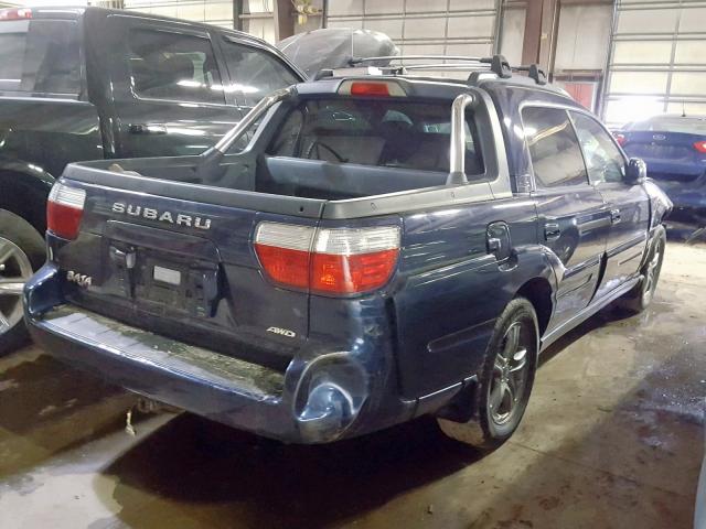 4S4BT63C255102480 - 2005 SUBARU BAJA TURBO BLUE photo 4