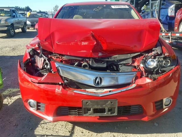 JH4CU2F68DC012036 - 2013 ACURA TSX TECH RED photo 9