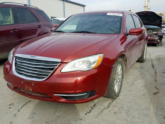 1C3CCBAB4CN320546 - 2012 CHRYSLER 200 LX MAROON photo 2