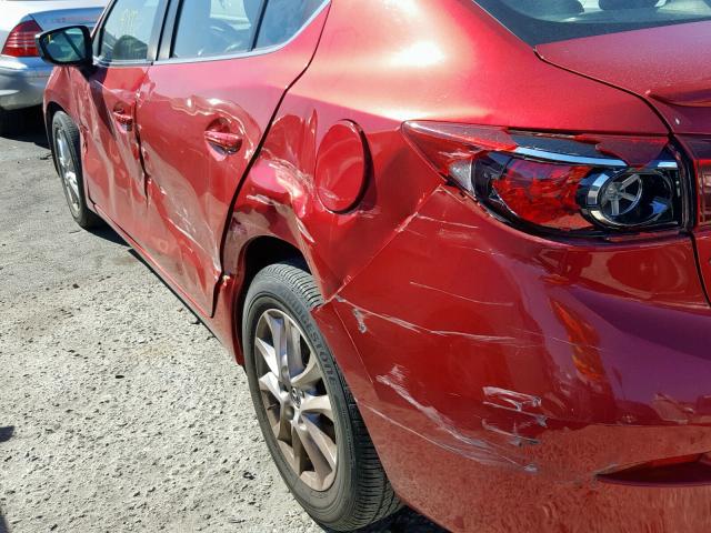 3MZBM1W75FM132620 - 2015 MAZDA 3 GRAND TO RED photo 9