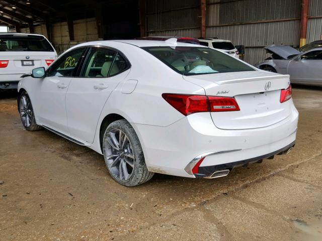 19UUB2F88KA000993 - 2019 ACURA TLX WHITE photo 3