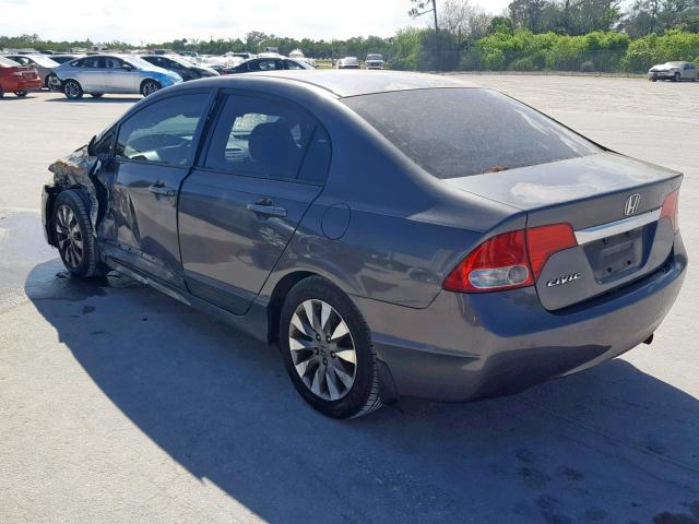 2HGFA1F99AH511529 - 2010 HONDA CIVIC EXL GRAY photo 3