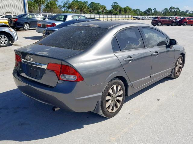 2HGFA1F99AH511529 - 2010 HONDA CIVIC EXL GRAY photo 4