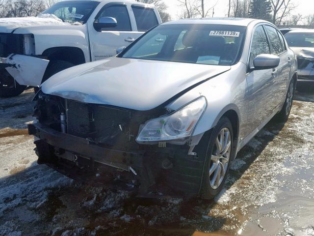 JNKCV61F69M052953 - 2009 INFINITI G37 SILVER photo 2