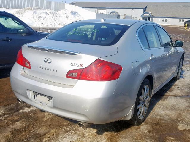 JNKCV61F69M052953 - 2009 INFINITI G37 SILVER photo 4