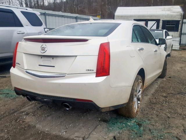 1G6AL5S3XE0135772 - 2014 CADILLAC ATS PREMIU WHITE photo 4