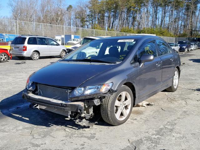 2HGFA16669H327411 - 2009 HONDA CIVIC LX-S GRAY photo 2