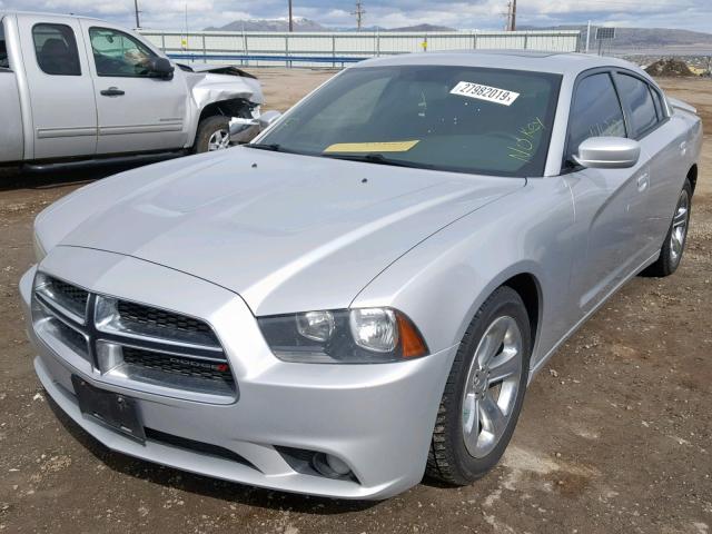 2C3CDXHGXCH301293 - 2012 DODGE CHARGER SX SILVER photo 2