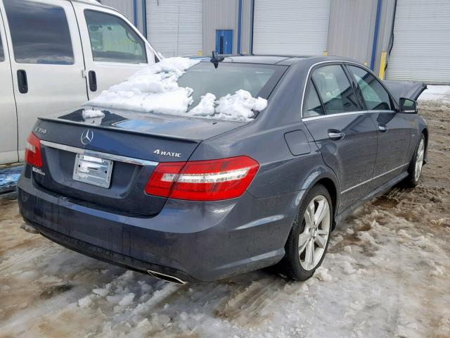 WDDHF8JB0CA566079 - 2012 MERCEDES-BENZ E 350 4MAT GRAY photo 4