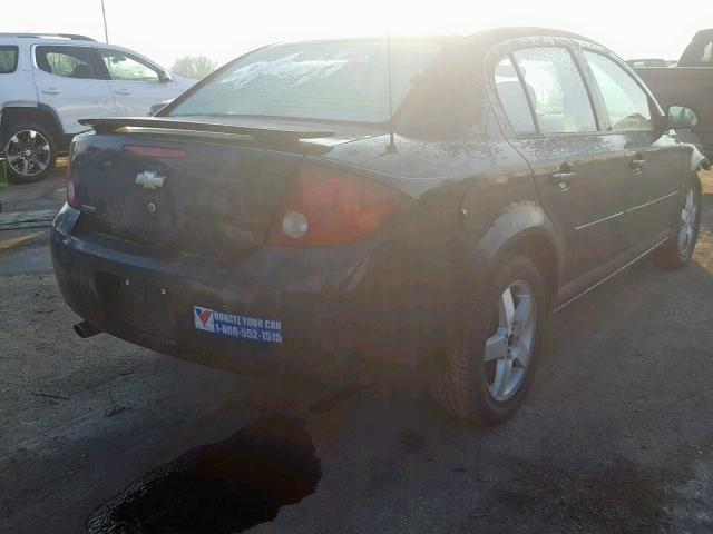 1G1AL55FX67704267 - 2006 CHEVROLET COBALT LT BLACK photo 4