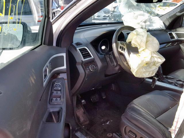 1FM5K8F83EGB28335 - 2014 FORD EXPLORER L WHITE photo 9