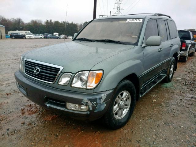 JTJHT00W913512058 - 2001 LEXUS LX 470 BLACK photo 2