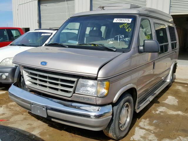 1FDEE14H3SHA64501 - 1995 FORD ECONO GRAY photo 2