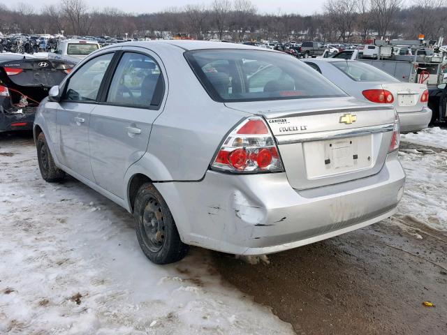 KL1TD5DE0BB196489 - 2011 CHEVROLET AVEO LS SILVER photo 3