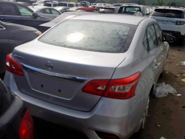 3N1AB7APXGY329861 - 2016 NISSAN SENTRA S SILVER photo 4