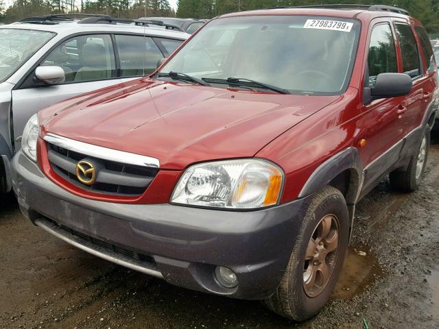 4F2CZ96144KM15145 - 2004 MAZDA TRIBUTE ES RED photo 2