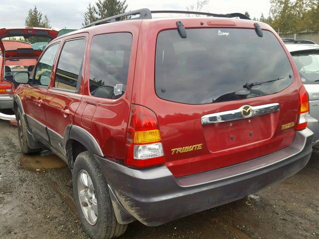 4F2CZ96144KM15145 - 2004 MAZDA TRIBUTE ES RED photo 3