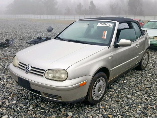 3VWCC21V01M811741 - 2001 VOLKSWAGEN CABRIO GLS SILVER photo 2