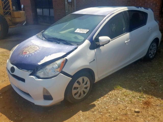 JTDKDTB38D1551573 - 2013 TOYOTA PRIUS C BLUE photo 2