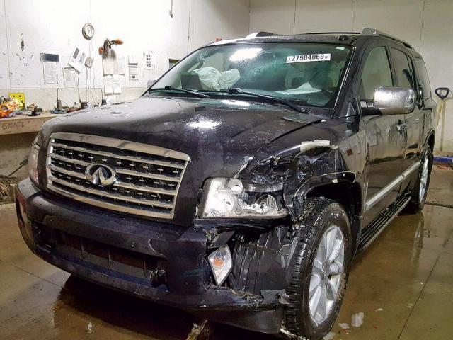 5N3ZA0NE8AN908292 - 2010 INFINITI QX56 BLACK photo 2