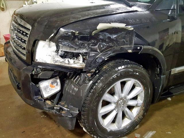 5N3ZA0NE8AN908292 - 2010 INFINITI QX56 BLACK photo 9