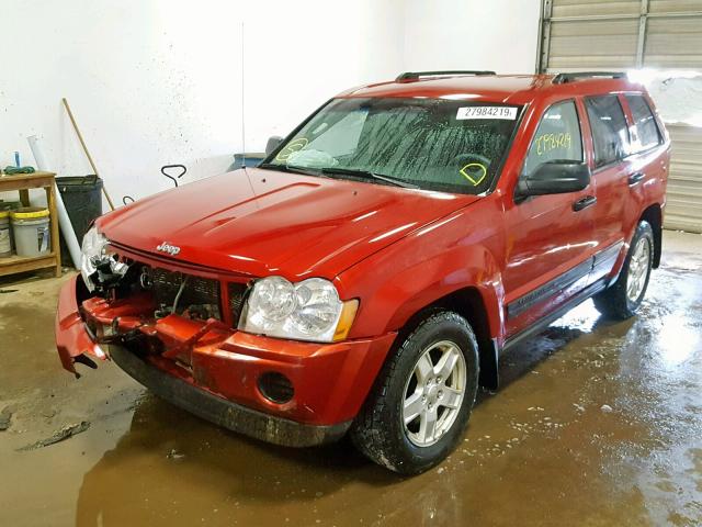 1J8GR48K85C543533 - 2005 JEEP GRAND CHER RED photo 2