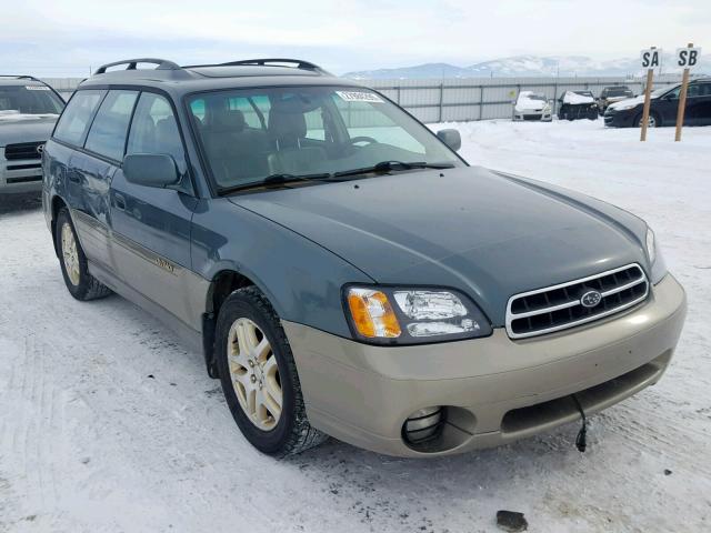 4S3BH686027646520 - 2002 SUBARU LEGACY OUT GREEN photo 1