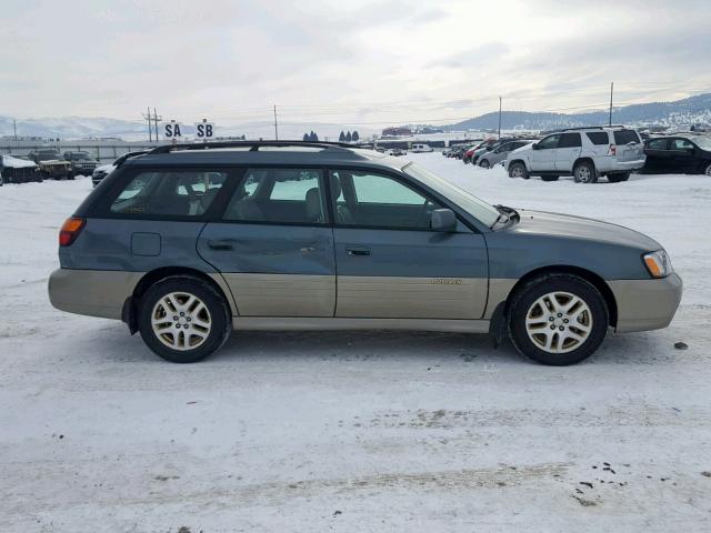 4S3BH686027646520 - 2002 SUBARU LEGACY OUT GREEN photo 9