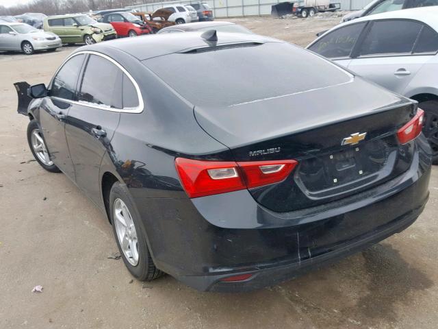 1G1ZB5ST9HF273252 - 2017 CHEVROLET MALIBU LS BLACK photo 3