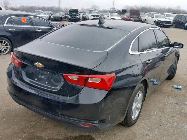 1G1ZB5ST9HF273252 - 2017 CHEVROLET MALIBU LS BLACK photo 4