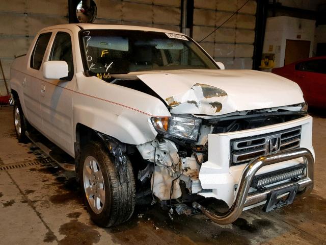 2HJYK16548H505872 - 2008 HONDA RIDGELINE WHITE photo 1