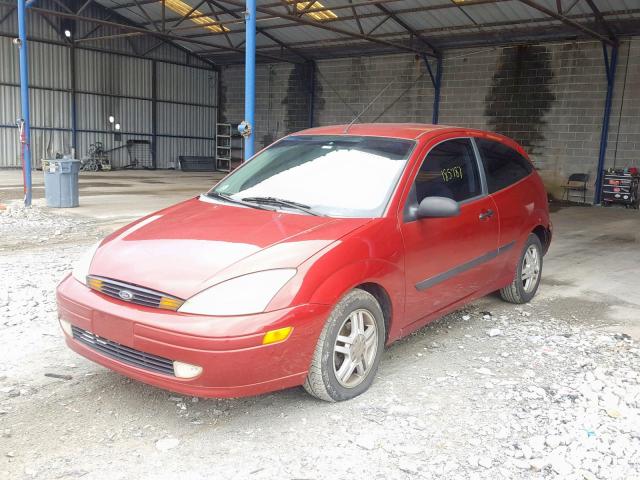 3FAFP31343R132544 - 2003 FORD FOCUS ZX3 BURGUNDY photo 2