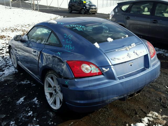 1C3AN69LX6X061320 - 2006 CHRYSLER CROSSFIRE BLUE photo 3