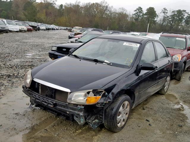 KNAFE222595645570 - 2009 KIA SPECTRA EX BLACK photo 2