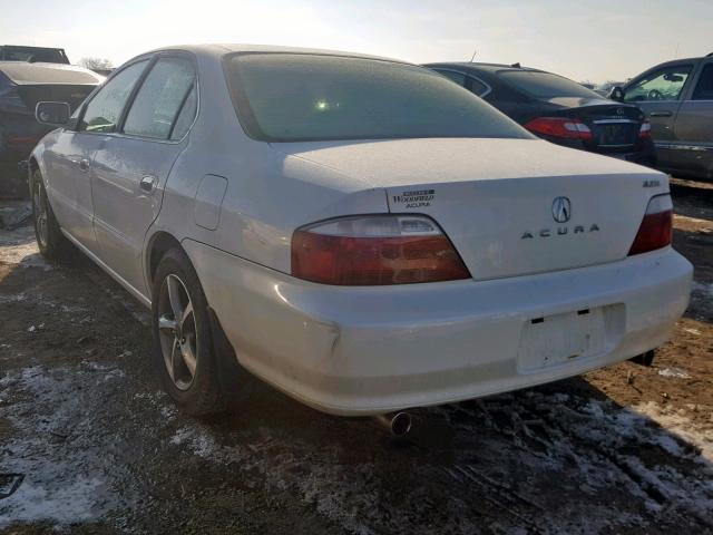 19UUA56672A016086 - 2002 ACURA 3.2TL WHITE photo 3