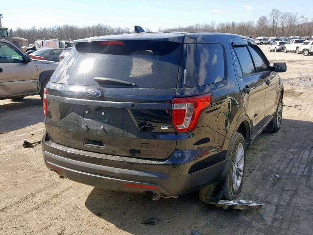 1FM5K8AR0HGB72023 - 2017 FORD EXPLORER P BLACK photo 4