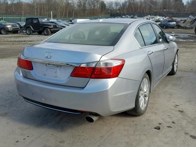 1HGCR2F81DA195359 - 2013 HONDA ACCORD EXL SILVER photo 4