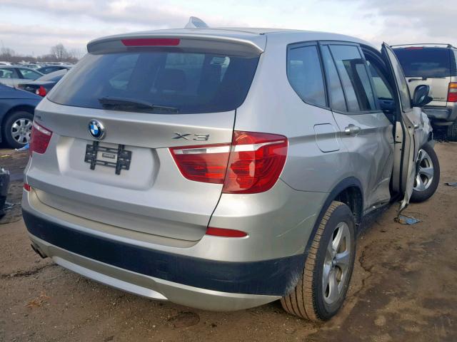 5UXWX5C5XCL722801 - 2012 BMW X3 XDRIVE2 GOLD photo 4